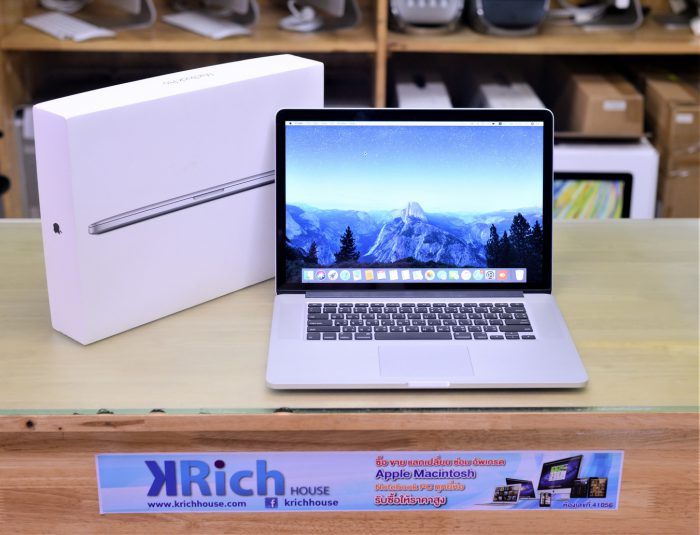 TOP MODEL - MacBook Pro Retina 15-inch Mid 2015 / 4-Core i7 2.5GHz RAM 16GB SSD 512GB R9 M370X(2GB) / Full Box *New Display + Top case