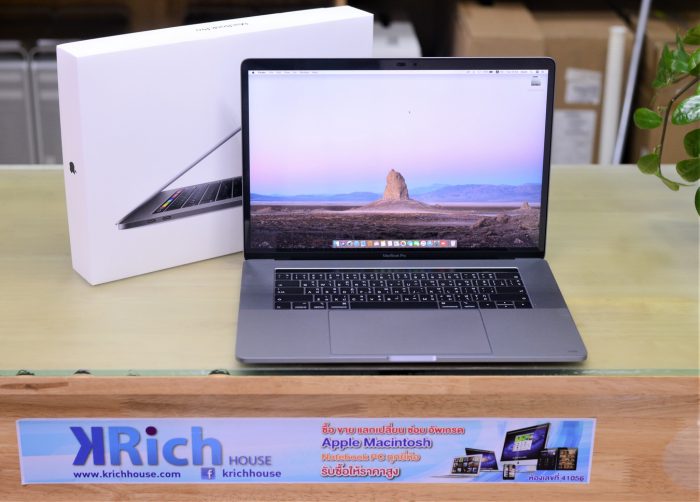 MacBook Pro Retina 15-inch 2019 -Touch Bar (SPG) /6-Core i7 2.6GHz RAM 16GB SSD 256GB Radeon Pro 555X (4GB) / Warranty 24-09-2020 / Full Box