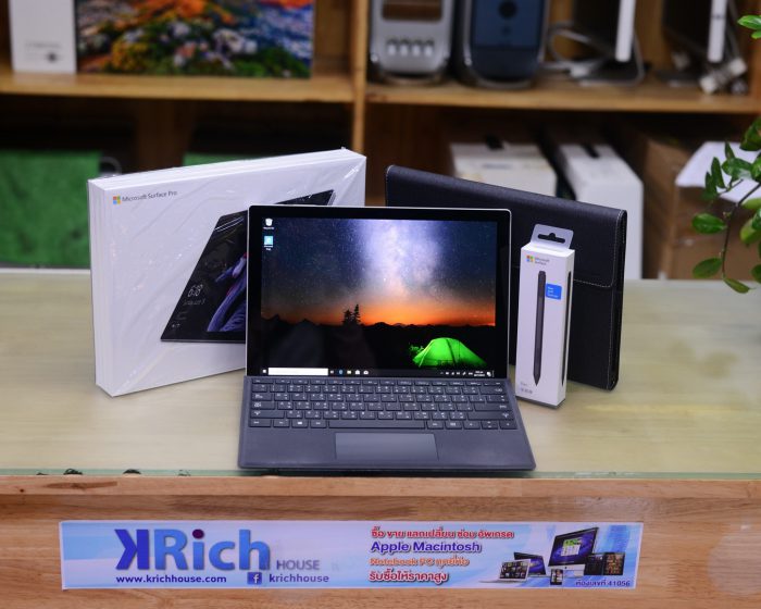 Microsoft Surface Pro 5 / Core i5-7300U RAM 8GB SSD 256GB Intel HD 620 / Box+ Keyboard + Surface Pen + Case *Warranty 15-1-2020