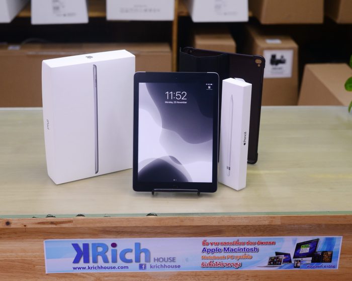 iPad Gen6 (9.7 นิ้ว) 128GB Wi-Fi + Cellular / Apple Pencil Gen1 + Case + Box