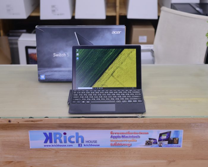 Acer Switch 5 Core i5-7200U 2.5GHz RAM 8GB SSD256GB Box Touch Screen HD Graphics 620 / Box +ปากกา * Warranty 29-03-2021