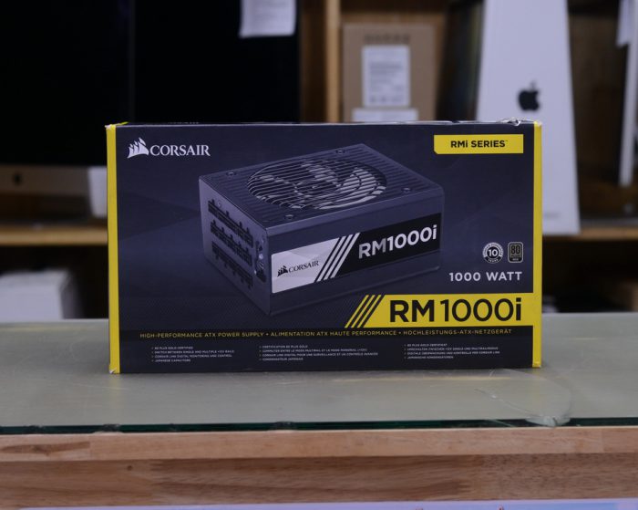 POWER SUPPLY CORSAIR 1000W RM1000i ( 80+ GOLD ) Full Box SCANNER Warranty 01-07-2027
