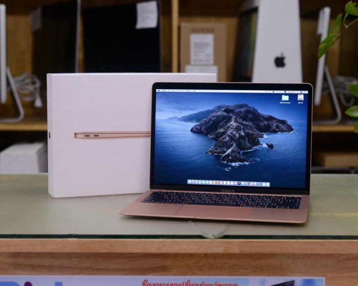 MacBook Air 13-inch Core i5 1.6GHz. RAM 8GB. SSD 128GB. 2019. ( Gold ) Full Box Apple Warranty 06-08-2021