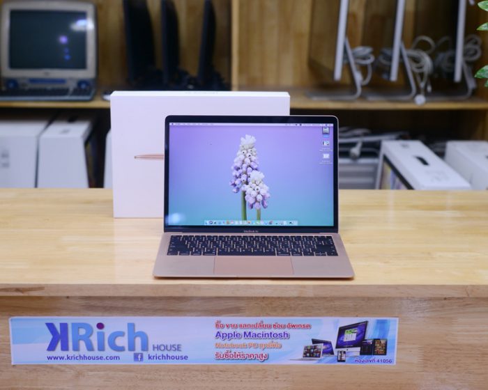 MacBook Air 13” 2019 (Gold) / Core i5 1.6GHz RAM 8GB SSD 128GB Intel UHD 617 (1.5GB) / Full Box * Apple Warranty 06-08-2021
