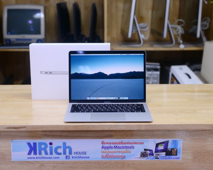 MacBook Air Retina 13-inch 2018 (Silver) / Core i5 1.6GHz RAM 8GB SSD 256GB UHD 617(1.5GB) / Full Box * Apple Care+ 11-07-2022
