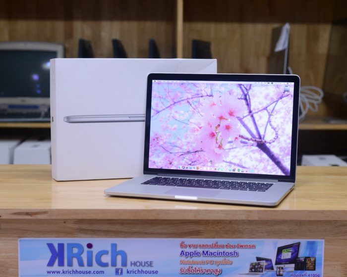 MacBook Pro Retina 15-inch Quad-Core i7 2.2GHz. RAM 16GB. SSD 256GB. Mid 2014. Full Box