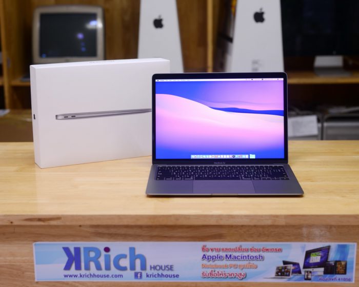 MacBook Air (Retina 13-inch 2020) Core i3 1.1GHz. RAM 8GB. SSD 256GB. ( Space Gray ) Apple Warranty 14/10/2021 Full Box