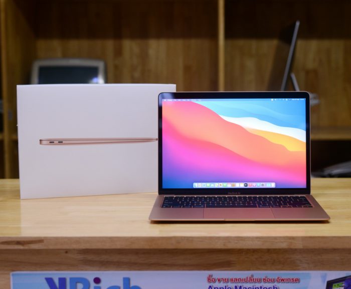 MacBook Air13-inch M1 2020 (Gold) 8-Core RAM 8GB SSD 256GB / Apple Warranty 26/03/2022 Full Box