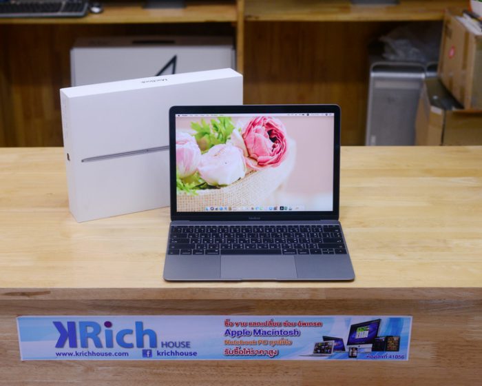 TOP MODEL – MacBook Retina 12-inch 2017 (Space Gray) / Core i5 1.3GHz RAM 8GB SSD 512GB HD Graphics 615(1.5GB) / Full Box