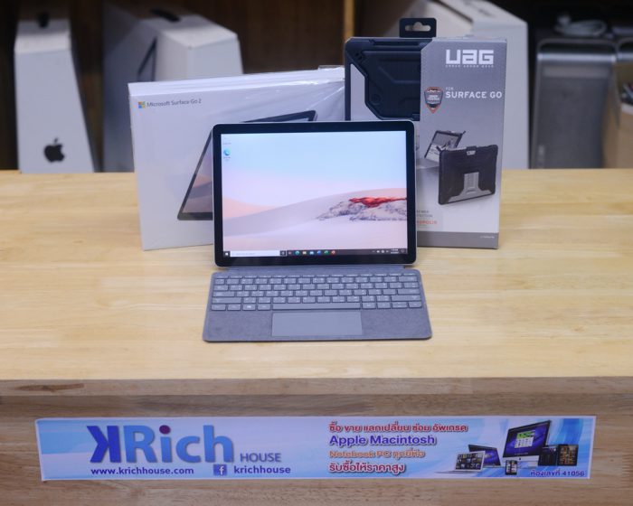 Microsoft Surface Go 2 with LTE / M3-8100Y 1.1GHz RAM 8GB SSD128GB Intel UHD 615 * Touch screen 10.5” / Full Box + Type Cover Keyboard + UAG for Surface GO / ประกันศูนย์ถึง 08-12-12-2021