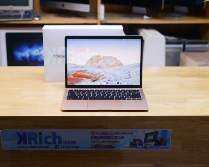 MacBook Air 13-inch Apple M1 2020 8-Core RAM 8GB SSD 256GB ( Gold ) / Full Box * Apple Warranty 01-07-2022