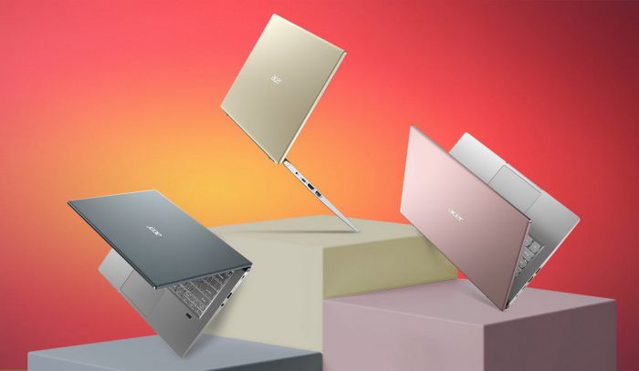 BrandNew!! Acer Swift X SFX14-41G-R3AD Ryzen 5-5500U 2.10GHz. Ram 8GB. SSD 512GB. GTX 1650. (Safari Gold) Warranty OnSite 27-07-2024 + BACKPACK ACER PREDATOR