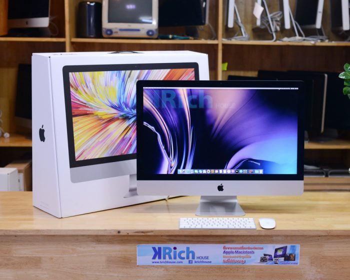 iMac 27-inch Retina 5K 2019. 6-Core i5 3.0GHz. RAM 8GB. Fusion Drive 1.03TB. Radeon Pro 570X / Full Box
