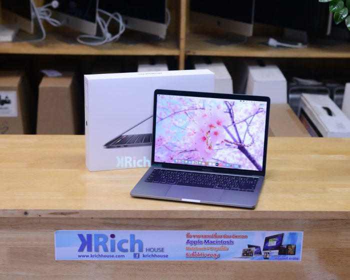 MacBook Pro 13-inch 2020. 4-Core i5 1.4GHz. RAM 8GB. SSD 256GB. Touch Bar ( Space Grey ) Full Box