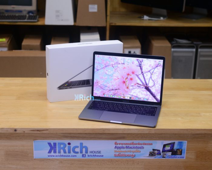 MacBook Pro 13-inch 2019. 4-Core i5 1.4GHz. RAM 8GB. SSD 128GB. Touch Bar ( Space Grey ) Full Box
