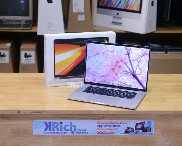 MacBook Pro 16-inch 2019. 6-Core i7 2.6GHz. RAM 16GB. SSD 512GB. Radeon Pro 5300M Touch Bar ( Silver ) Full Box.