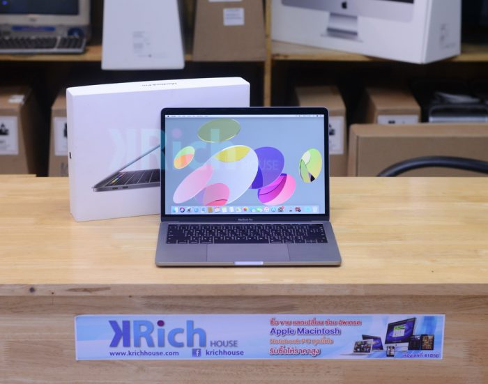 MacBook Pro 13-inch 2019. 4-Core i5 1.4GHz. RAM 8GB. SSD 128GB. Touch Bar ( Space Gray ) Full Box