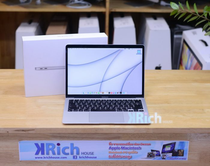 MacBook Air 13-inch 2020 M1 ( Silver ) 8-Core GPU 8-Core/ RAM 8GB / SSD 512GB / Full Box / New Display