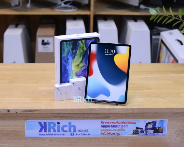 iPad Pro 11-inch ( Gen 2 / 2020 ) 128GB Wi-Fi ( Silver ) Full Box ( New 20W USB-C Power Adapter + USB-C Charge Cable )