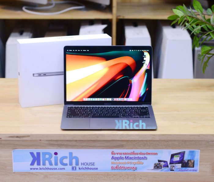 MacBook Air 13-inch 2020 Apple M1 ( Space Gray ) 8-Core GPU 7-Core / RAM 8GB / SSD 256GB / Full Box / Apple Warranty 2-9-2022