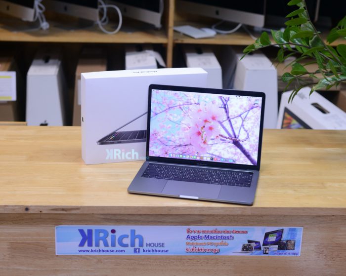 MacBook Pro 13-inch 2019. 4-Core i5 2.4GHz. RAM 8GB. SSD 256GB. Touch Bar ( Space Grey ) Full Box