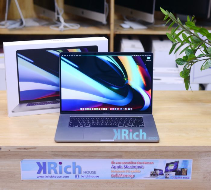 MacBook Pro 16-inch 2019 Touch Bar (Space Gray) 6-Core i7 2.6GHz. / RAM 16GB / SSD 512GB / Radeon Pro 5300M / Full Box