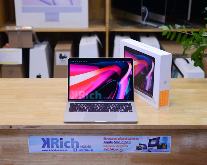 CTO - MacBook Pro 13-inch 2020 (Silver) Apple M1 8-Core RAM 16GB SSD 256GB Full Box Apple Warranty 17-06-2022 * New Display