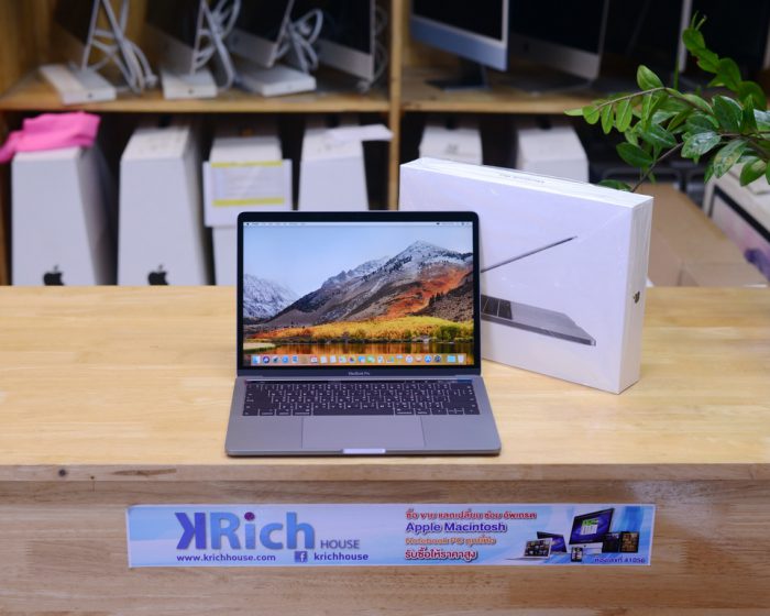 ของใหม่แกะกล่อง Top Model - MacBook Pro Retina 13-inch Touch Bar 2018 (Space Gray) 4-Core i5 2.3GHz. Ram 8GB SSD 512GB / Full Box * Apple Warranty 07-01-2023