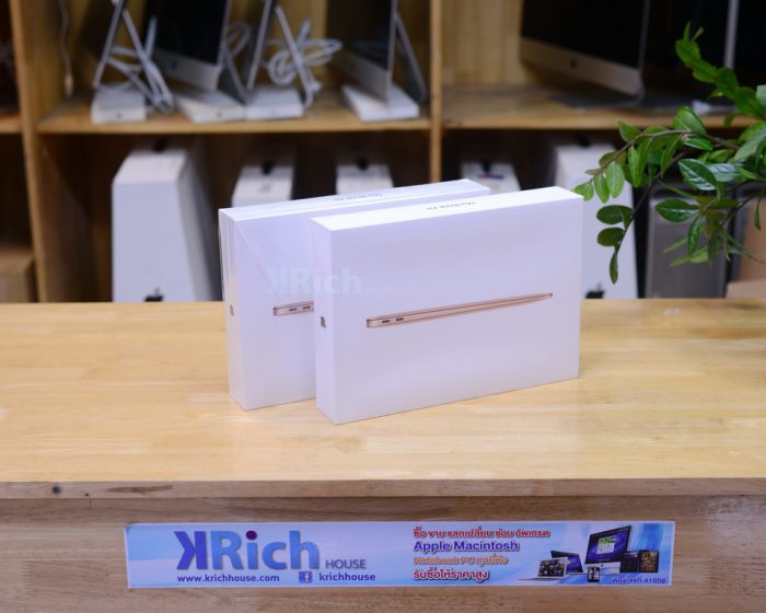 ของใหม่แกะกล่อง MacBook Air 13-inch 2018 (Gold) Core i5 1.6GHz RAM 8GB SSD 256GB / Full Box / US Keyboard * Apple Warranty 07-01-2023