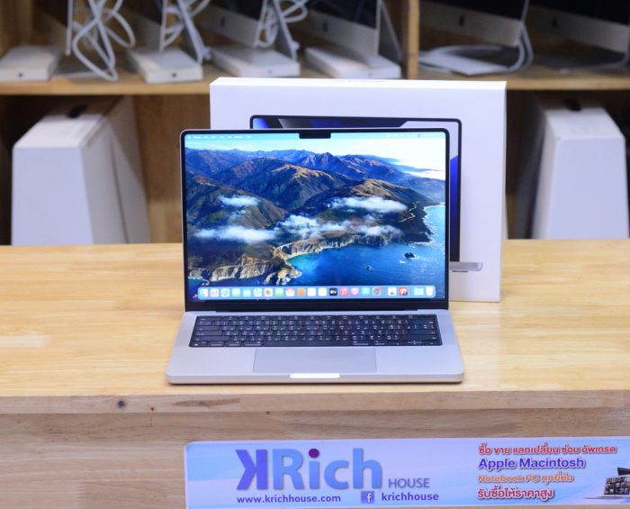 MacBook Pro 14-inch 2021 M1 Pro CPU 8-Core / GPU 14-Core RAM 16GB SSD 512GB Silver FullBox Apple Care+ Warranty 25-11-2024