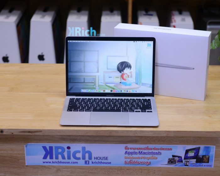 MacBook Air 13-inch 2020 Apple M1 8-Core GPU 7-Core RAM 8GB / SSD 256GB ( Silver ) Full Box / Wrt. 26-11-2022