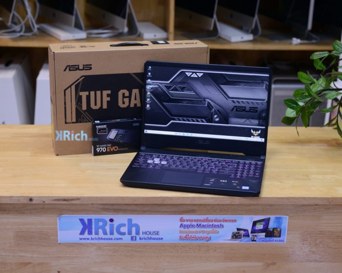 Asus TUF Gaming FX505GD-BQ012T Intel i5-8300H 2.30GHz. Ram 8GB. SSD 250GB + HDD 1TB VGA GTX 1050. Full Box