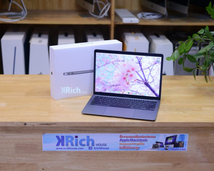 MacBook Air 13-inch 2020. Apple M1 8-Core GPU 8-Core RAM 8GB. SSD 512GB. ( Space Grey ) Full Box