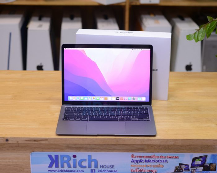 MacBook Air 13-inch 2020 SpaceGray M1  RAM 8GB SSD 256GB FullBox Apple Warranty 13-11-2022