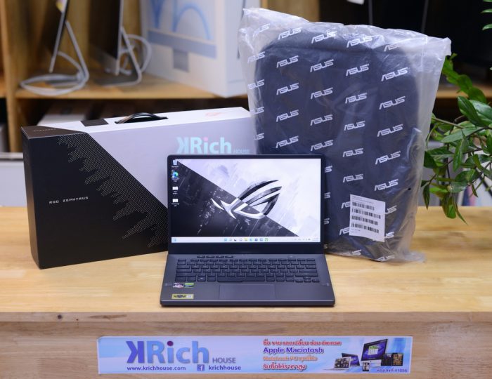 Asus Zephyrus G14-Ga401I Ryzen5 4600HS / NVIDIA GeForce GTX 1650 / Ram 8 / SSD 512 / Bag / Full Box / Wrt. 26/10/2022