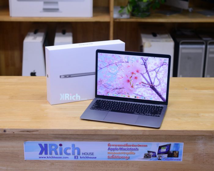 MacBook Air 13-inch 2020. Core i3 1.1GHz. RAM 8GB. SSD 256GB. ( Space Grey ) Full Box ( Keyboard English )