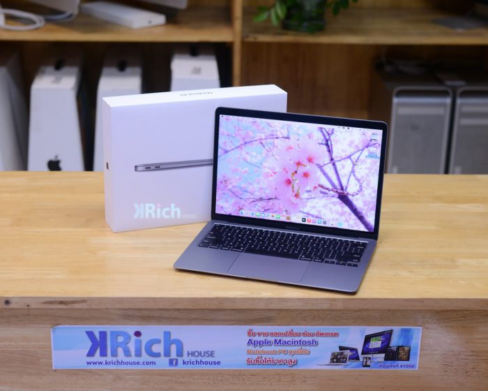 MacBook Air 13-inch 2020. Core i3 1.1GHz. RAM 8GB. SSD 256GB. ( Space Grey ) Full Box ( Keyboard English )