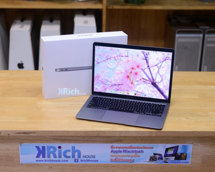 MacBook Air 13-inch 2020. Core i3 1.1GHz. RAM 8GB. SSD 256GB. ( Space Grey ) Full Box ( Keyboard English )