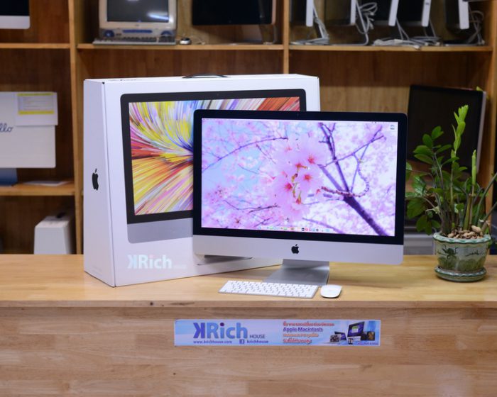 iMac 27-inch Retina 5K 2019. 6-Core i5 3.0GHz. RAM 8GB. Fusion Drive 1.03TB. Radeon Pro 570X Full Box