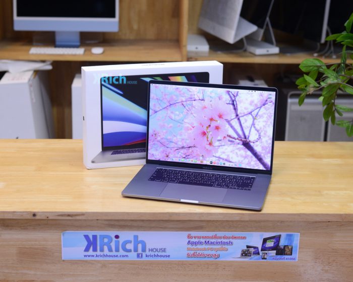 MacBook Pro 16-inch 2019. 8-Core i9 2.3GHz. RAM 16GB. SSD 1TB. Radeon Pro 5500M Touch Bar ( Space Grey ) Full Box