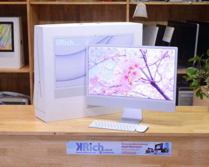 iMac Retina 4.5K 24-inch 2021. ( CTO ) Apple M1 8-Core GPU 7-Core RAM 16GB. SSD 256GB. ( Silver ) Full Box Apple Warranty 15-12-2022