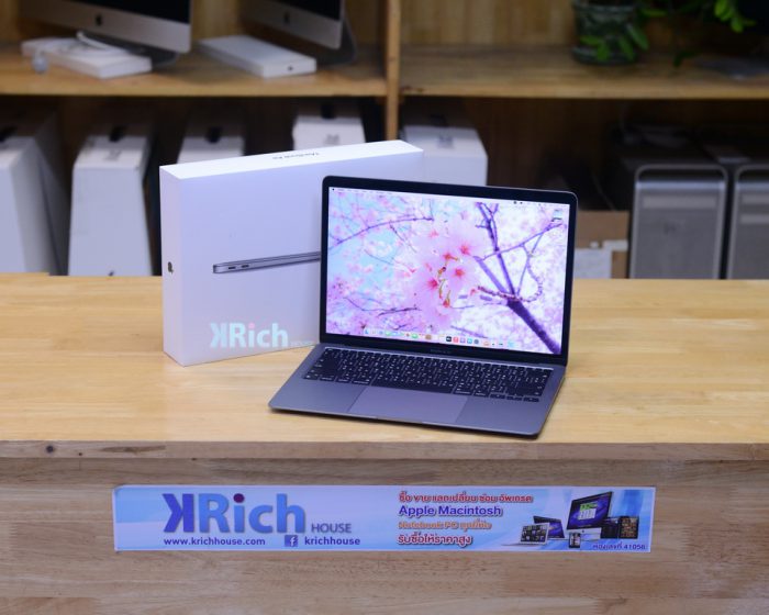 MacBook Air 13-inch 2020. Apple M1 8-Core GPU 7-Core RAM 8GB. SSD 256GB. ( Space Gray ) Full Box Apple Warranty 07-07-2023