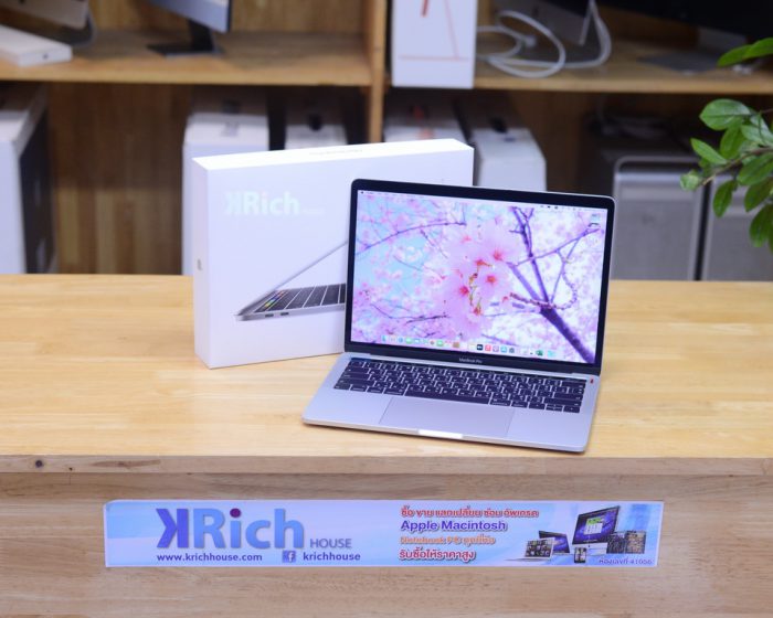MacBook Pro 13-inch 2019. 4-Core i5 1.4GHz. RAM 8GB. SSD 256GB. Touch Bar ( Silver ) Full Box ( New Top Case + New Keyboard + New Battery )