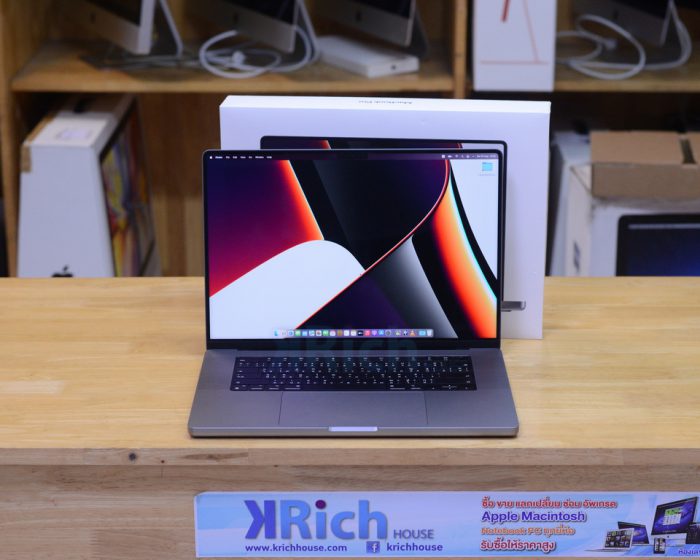 MacBook Pro 16-inch 2021 M1 Pro 10-Core CPU / 16-Core GPU RAM 16GB SSD 512GB SpaceGrey FullBox Apple Care+ Warranty 05-01-2025