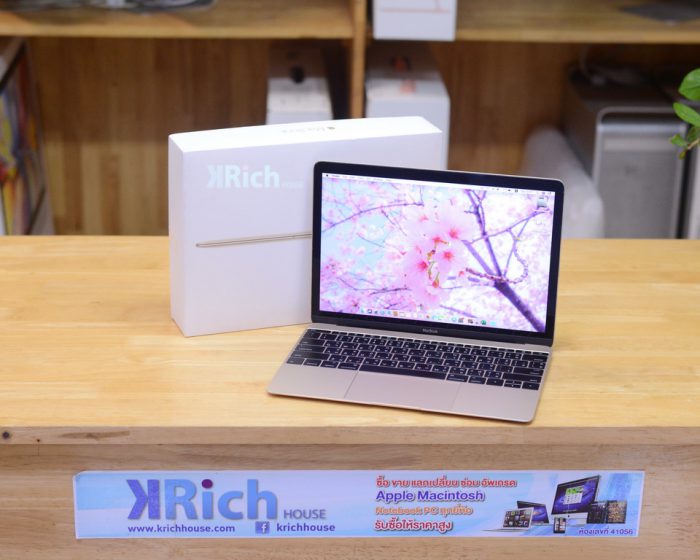 MacBook Retina 12-inch Early 2016. Core M3 1.1GHz RAM 8GB SSD 256GB ( Gold ) Full Box