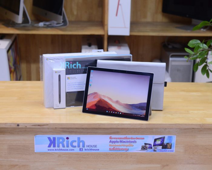 Microsoft Surface Pro 7 Quad-Core i5-1035G4 1.10GHz. Ram 8GB SSD 128GB (Platinum) Full Box Microsoft Warranty 07-12-2022 + Surface Pen + Type Cover Keyboard