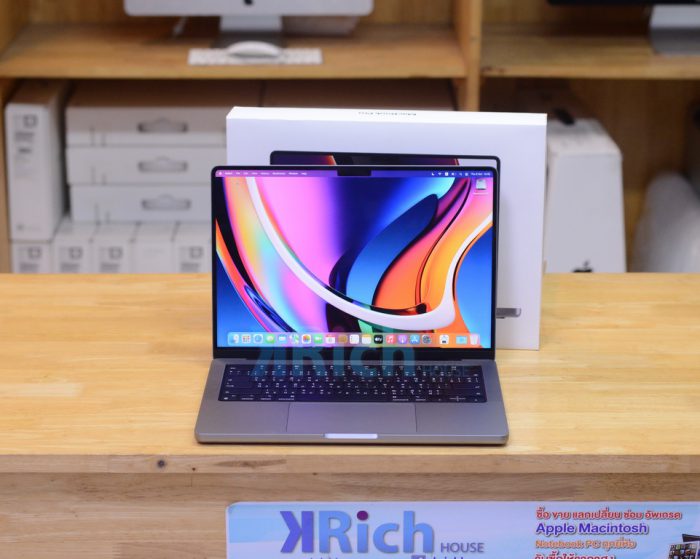 MacBook Pro 14-inch 2021 M1 Pro CPU 8-Core / GPU 14-Core RAM 16GB SSD 512GB Space Grey FullBox Apple Care+ Warranty 02-12-2024