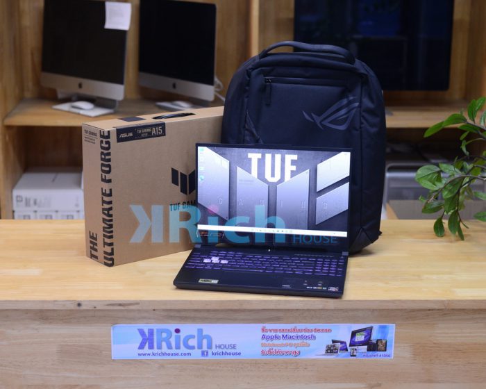 Asus TUF Gaming A15 FA507RR-HF005W AMD Ryzen 7-6800H 3.20GHz. Ram 16GB. SSD 1TB. VGA RTX 3070. ( 15-inch Full HD 300Hz ) Full Box + Bag Asus Warranty 22-09-2024