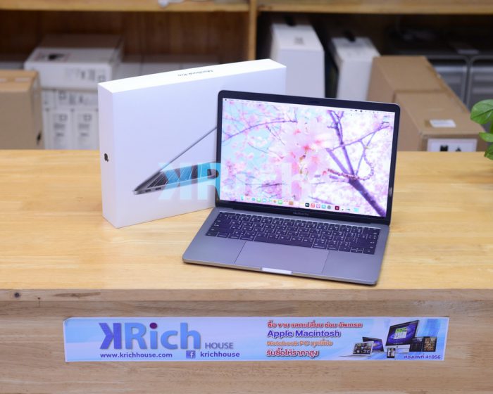MacBook Pro Retina 13-inch. 2017. ( Non Touch Bar ) Intel Core i5 2.3GHz. Ram 8GB. SSD 256GB. ( Space Gray ) Full Box