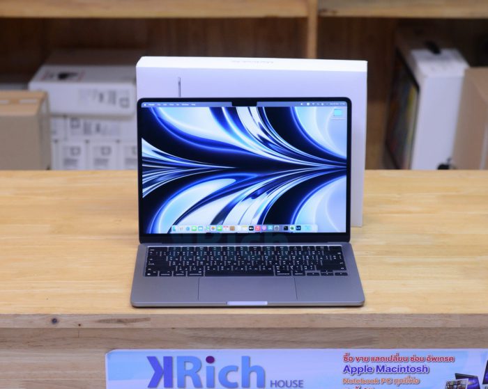 MacBook Air 13-inch 2022 M2 RAM 8GB SSD 256GB Space Gray FullBox Apple Warranty 29-07-2023